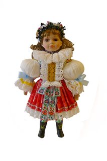 Porcelánová bábika - Uherský Brod 40 cm